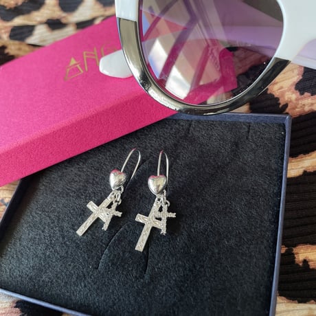 ANG l W cross crystal silver