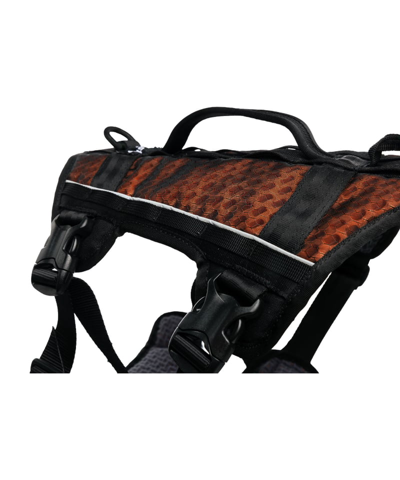 Non-stop dogwear] Rock harness long ブラック/オレンジ