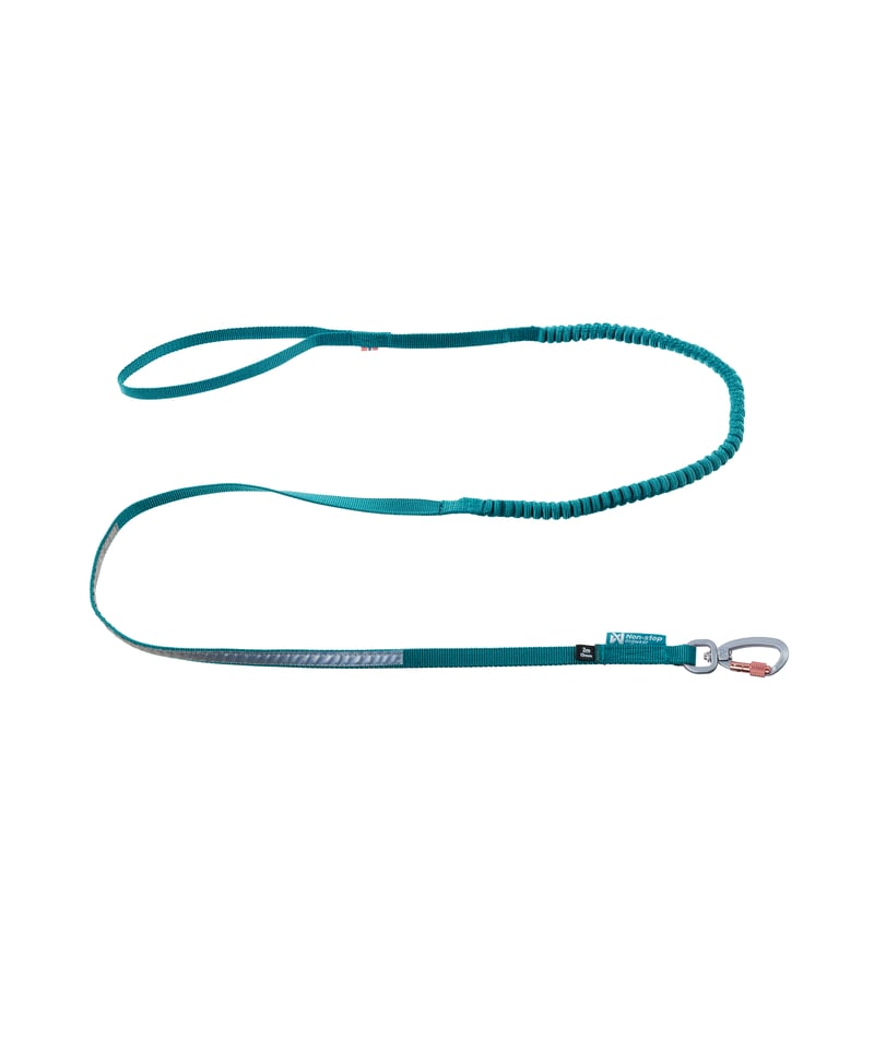 Non-stop dogwear] Touring bungee leash ティール |