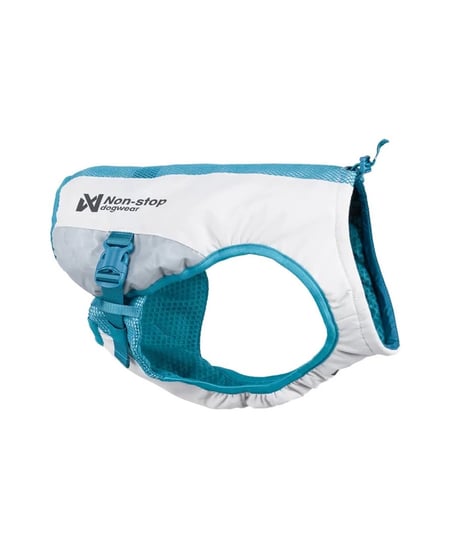 Non-stop dogwear] Cooling vest ライトグレー/ティール | W