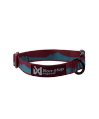 [Non-stop dogwear] Trail quest collar ティール/ワイン