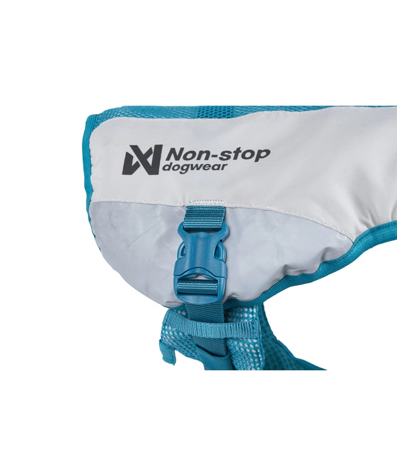 Non-stop dogwear] Cooling vest ライトグレー/ティール | W