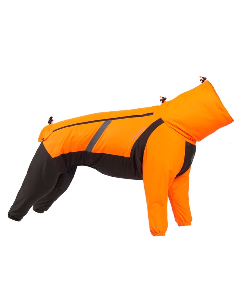 DogWear 犬用スーツ DXMサイズ オレンジ Non-stop dogwear] Fjord overall raincoat オレンジ/