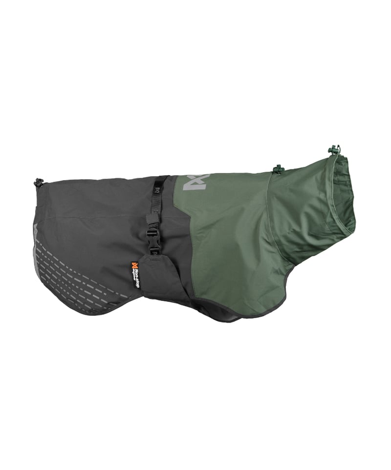 Non-stop dogwear] Fjord raincoat グレー/グリーン | Wh