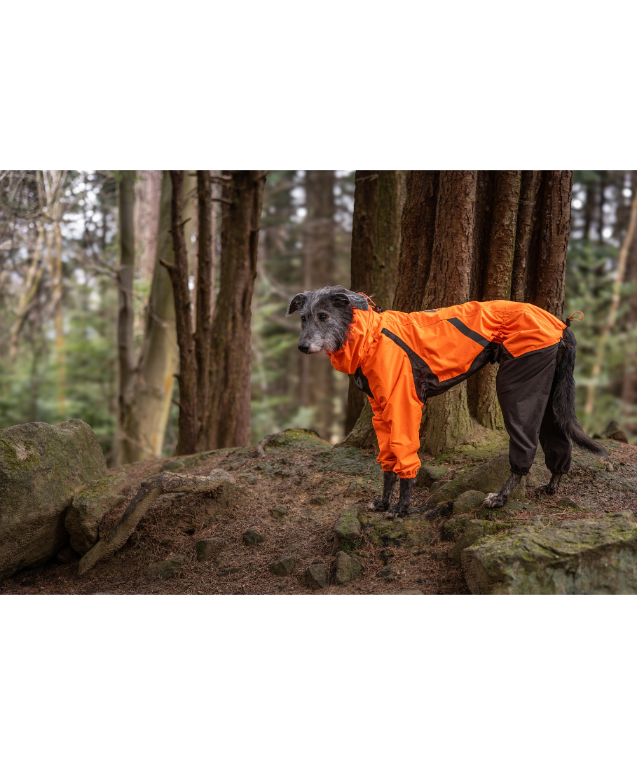 Non-stop dogwear] Fjord overall raincoat オレンジ/