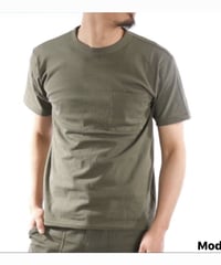 半袖ポケットTシャツ（カーキ）