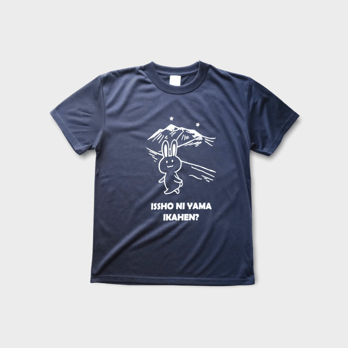 在庫限り霧島連山 一緒に山いかへん？Tシャツ ドライコットンタッチ