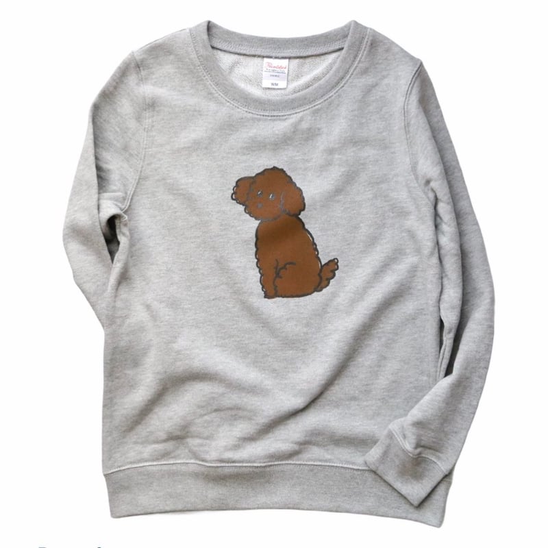 トイプードル スウェット 杢グレー | 豆工房 Tシャツ屋さん