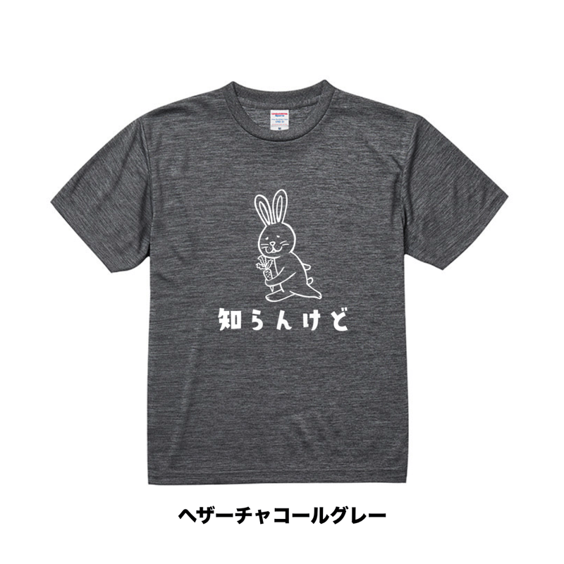 知らんけどうさぎ ドライメッシュ | 豆工房 Tシャツ屋さん
