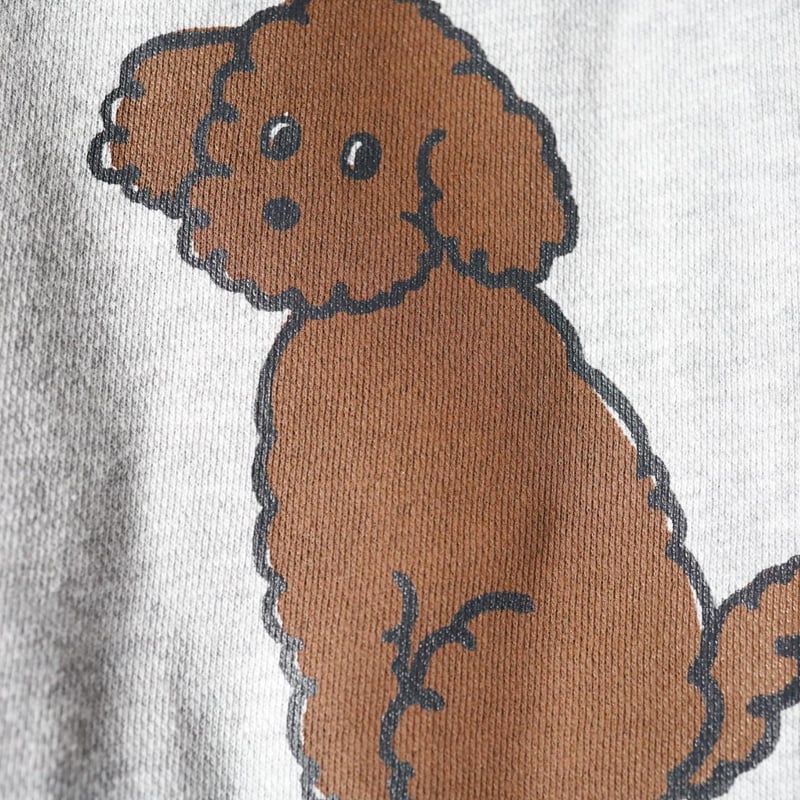トイプードル スウェット 杢グレー | 豆工房 Tシャツ屋さん