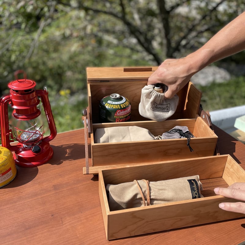 キャンプボックス 収納ボックス ウッドボックス ピクニックウッドボックス（収納BOX） | RED HOUSE FURNITURE