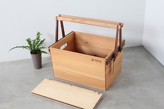 ウッドバスケット Sサイズ 脱着式フタ付き | RED HOUSE FURNITURE