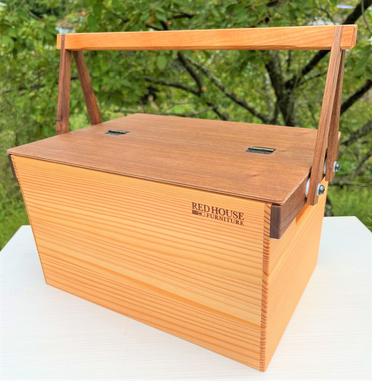 ウッドバスケット Sサイズ 脱着式フタ付き | RED HOUSE FURNITURE