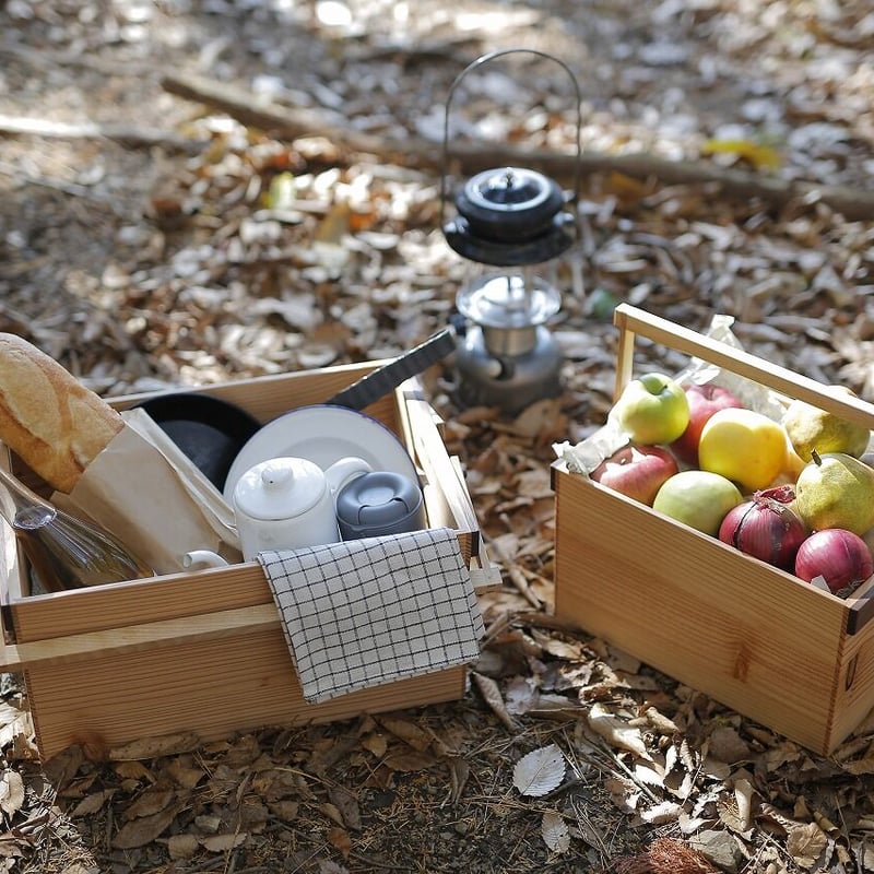 ウッドバスケット（Lサイズ 蓋付属） | RED HOUSE FURNITURE