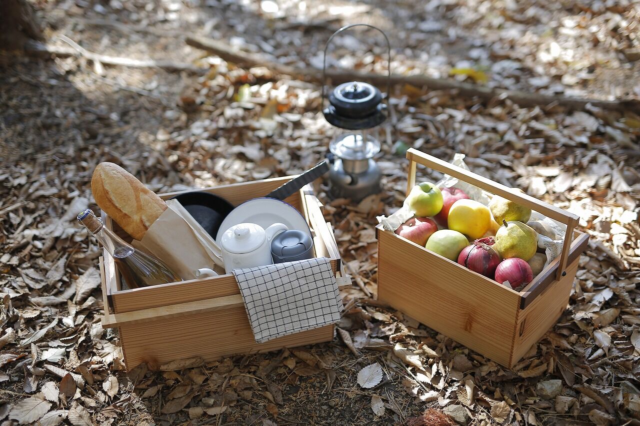 ウッドバスケット（Lサイズ 蓋付属） | RED HOUSE FURNITURE