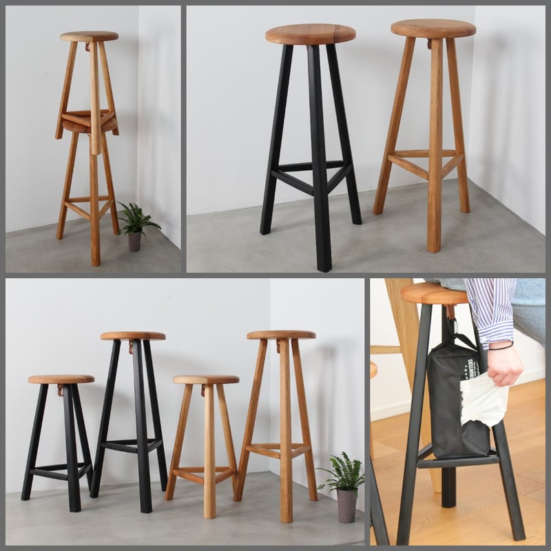 桜キッチンスツール カウンターチェア 【RS-39B】 （受注生産） | RED