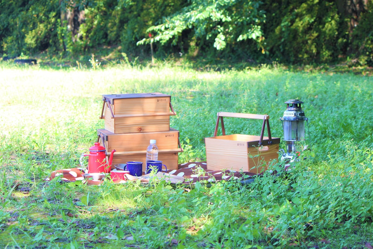 ウッドバスケット Sサイズ 脱着式フタ付き | RED HOUSE FURNITURE