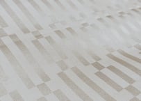 シルク綿　ジャガード織　ブロックストライプ柄