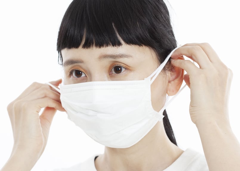 クレンゼ＆綿シルク 抗菌インナーマスク（ノーズワイヤー入り