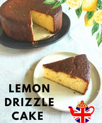 【準備中】レモンの果汁が口いっぱいに広がる♪イギリス定番レモン"drizzle"ケーキ