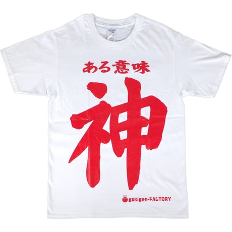 【ある意味 神】Tシャツ 　gokigen-factory/ゴキゲンファクトリー