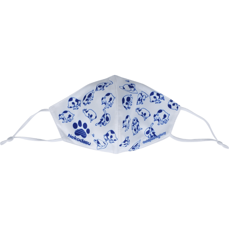 ネコダス 和風猫】 洗えるおもしろ布マスク 俺のマスク！ gokigen