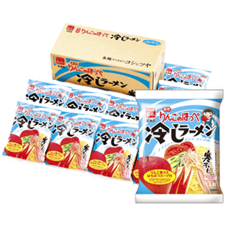 りんごのほっぺ 冷やしラーメン［10袋入れ］【お届け先は当社営業エリア内に限ります】