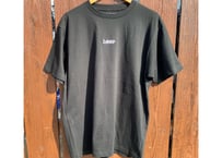 LOOP/ワンポイント刺繍Tシャツ(綿100%)ブラック