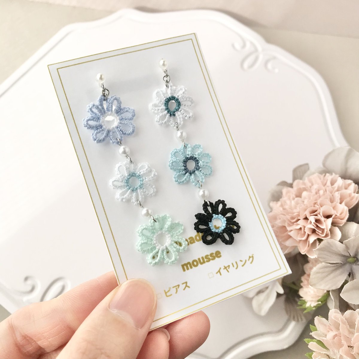 組み合わせ無限大！3個セットピアス MIX& MATCH マルチ 花 組み合わせ無限大！3個セットピアス MIX& MATCH ゴールド 花