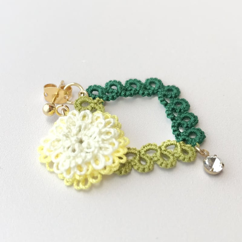たんぽぽ2wayピアス | HandmadeShop mousse（ハンドメイドショップ