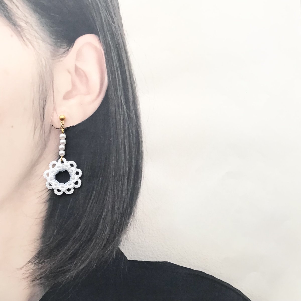 パールいっぱいラブリーピアス/イヤリング | HandmadeShop mousse 