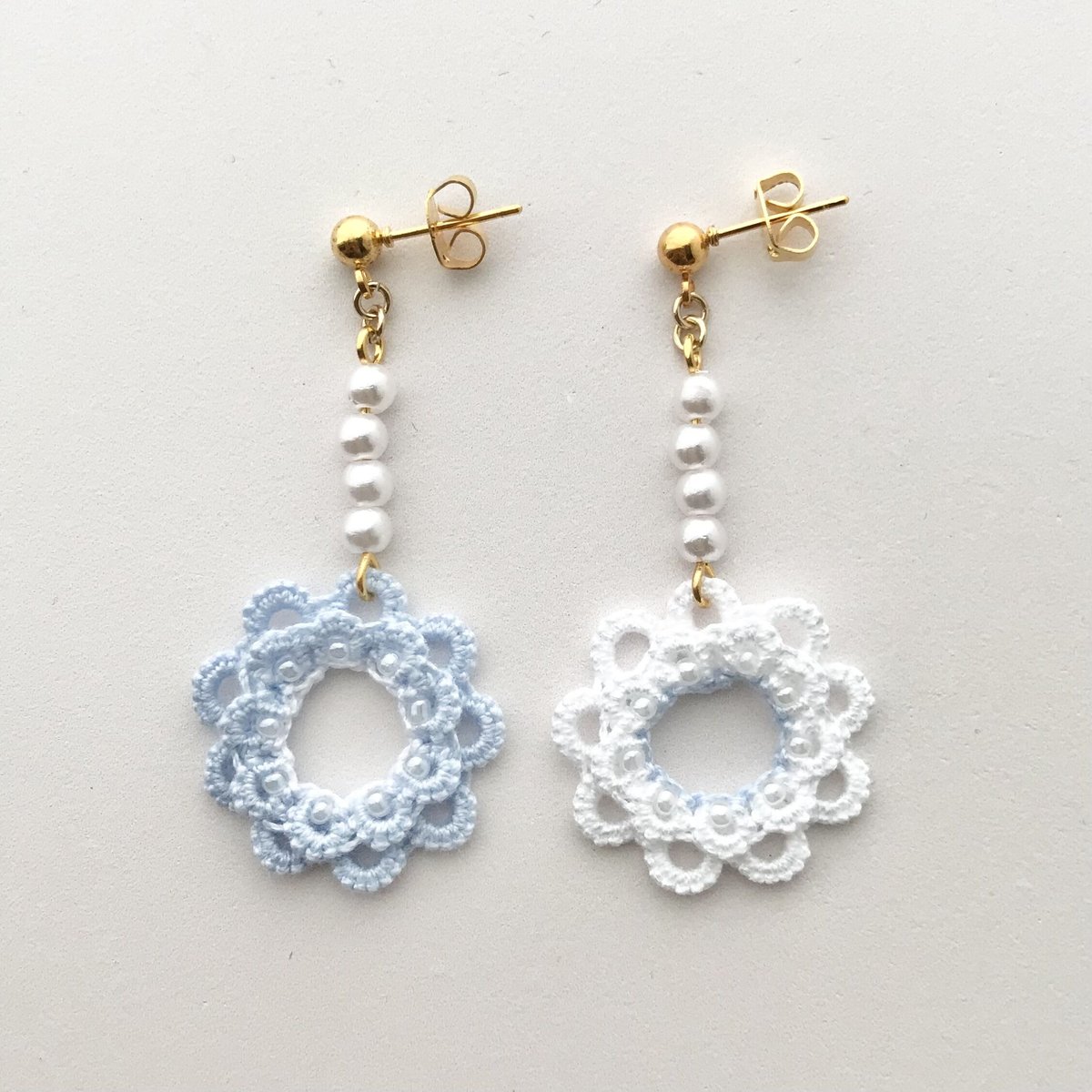 パールいっぱいラブリーピアス/イヤリング | HandmadeShop mousse 