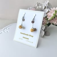 すずらんピアス/イヤリング 白 | HandmadeShop mousse（ハンドメイド