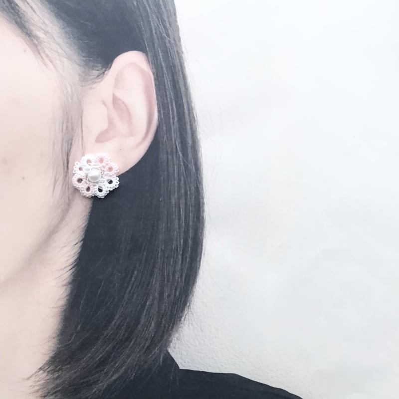 天使のピアス/イヤリング 苺ミルク | HandmadeShop mousse 
