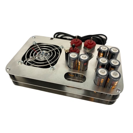 SKW-0022　USBファン付電池スタンド