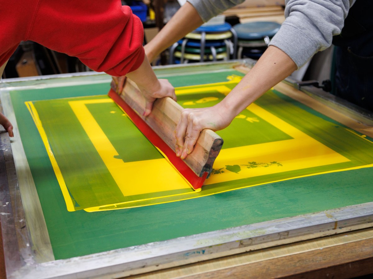 シルクスクリーンポスター【デザイン：広く。】 | 美学校 WEB STORE