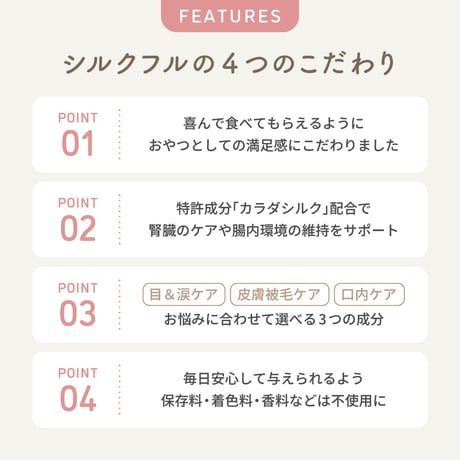 SILKFULL　犬用サプリおやつ