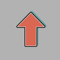 ↑