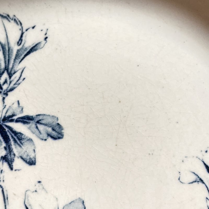 希少　美品　リュネビル　アザレア　深皿　フランスアンティーク Luneville 