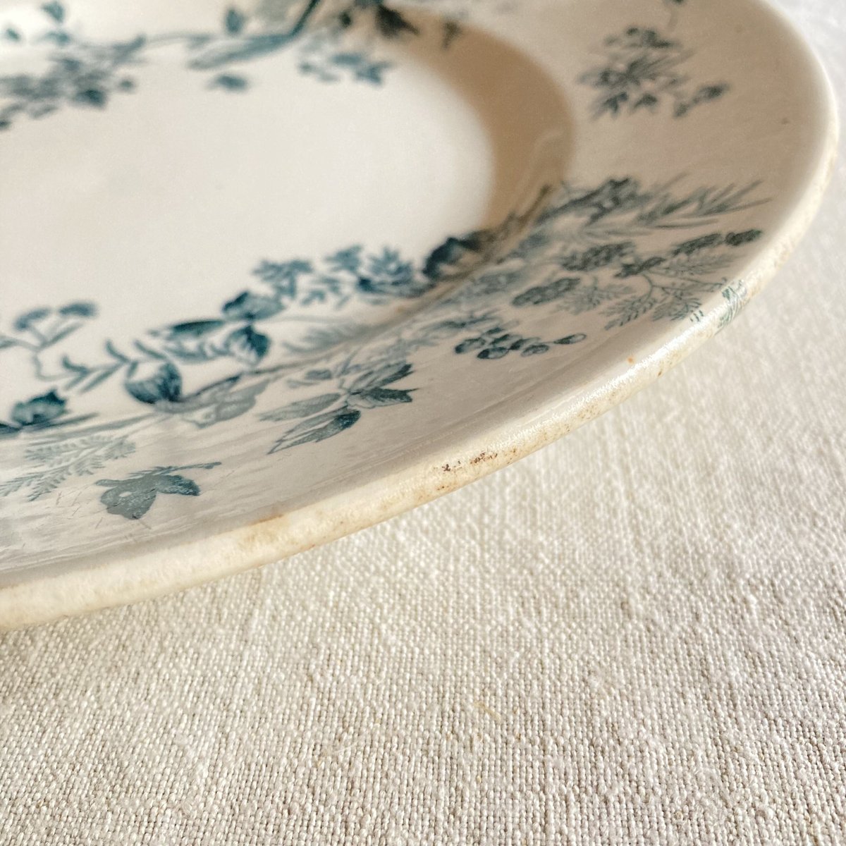 Longwy “Mignon” 小鳥と花のサービスプレート（φ29cm） | Reinette
