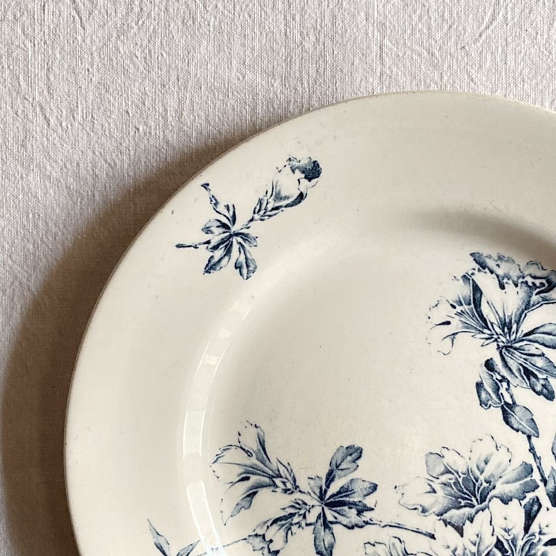 希少　美品　リュネビル　アザレア　深皿　フランスアンティーク 希少 美品 リュネビル アザレア 深皿 フランスアンティーク