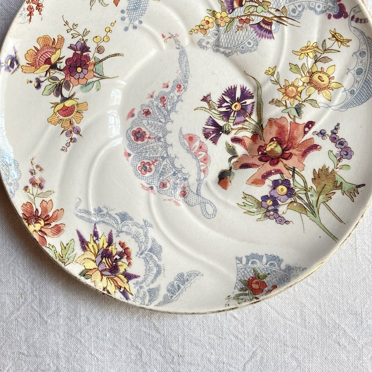 サルグミンヌ　ラヴァリエール　LAVALLIERE　プレート　フランス U&C Sarreguemines 