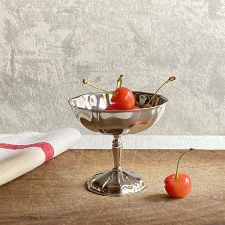 大きいサイズ アイスカップ 2個 フランスヴィンテージ アイスクリームカップ アイスクリームカップ 花リム2個セット フランスヴィンテージ