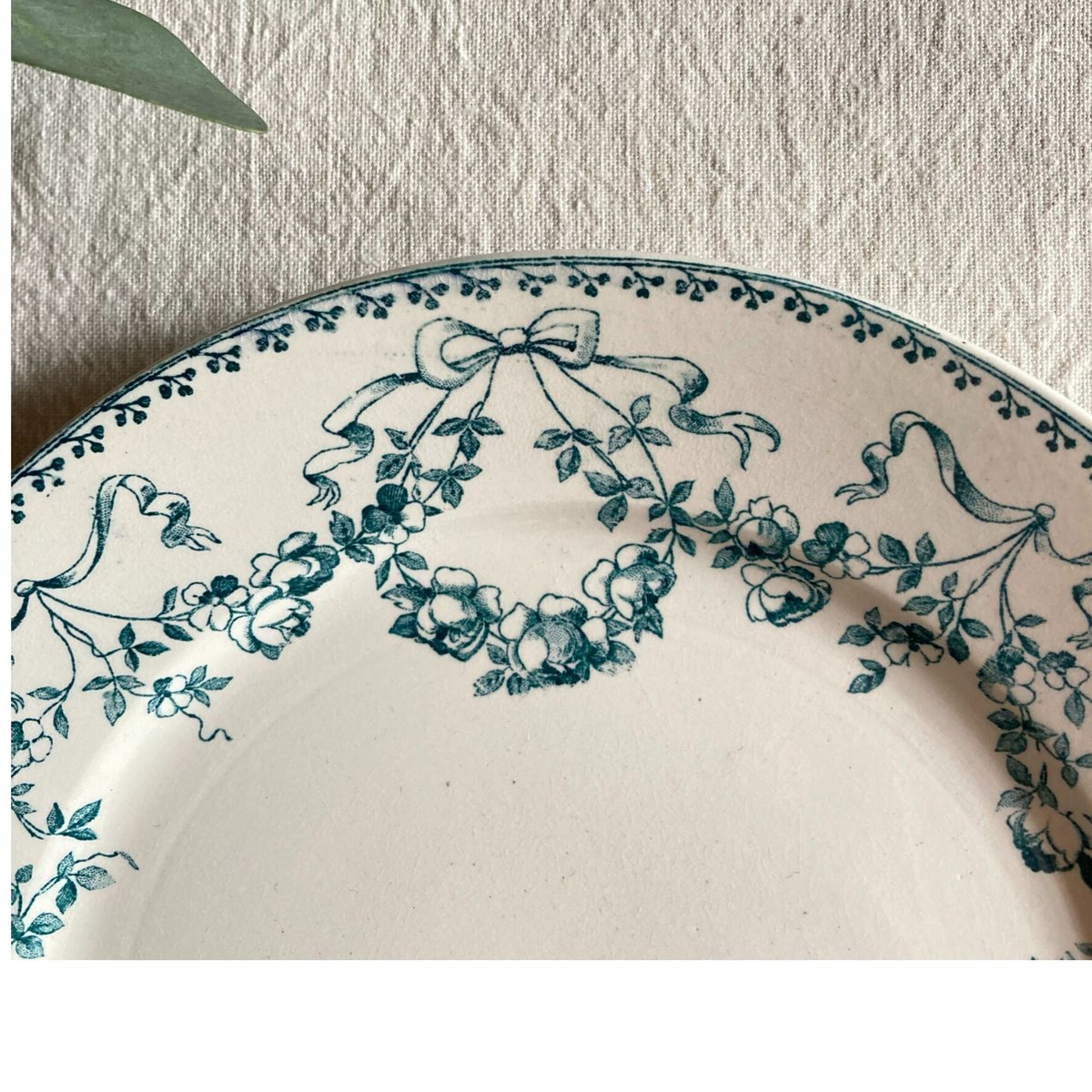 ②サルグミンヌ Mozartモーツァルト ディナープレート フランスアンティーク U&C Sarreguemines 