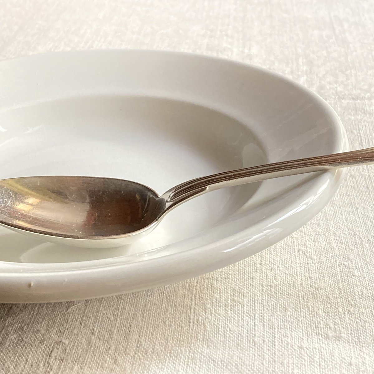 Badonviller, assiette epaisse 白釉の厚皿(スープ皿)C | Re Badonviller, assiette epaisse 白釉の厚皿(スープ皿)C | Re