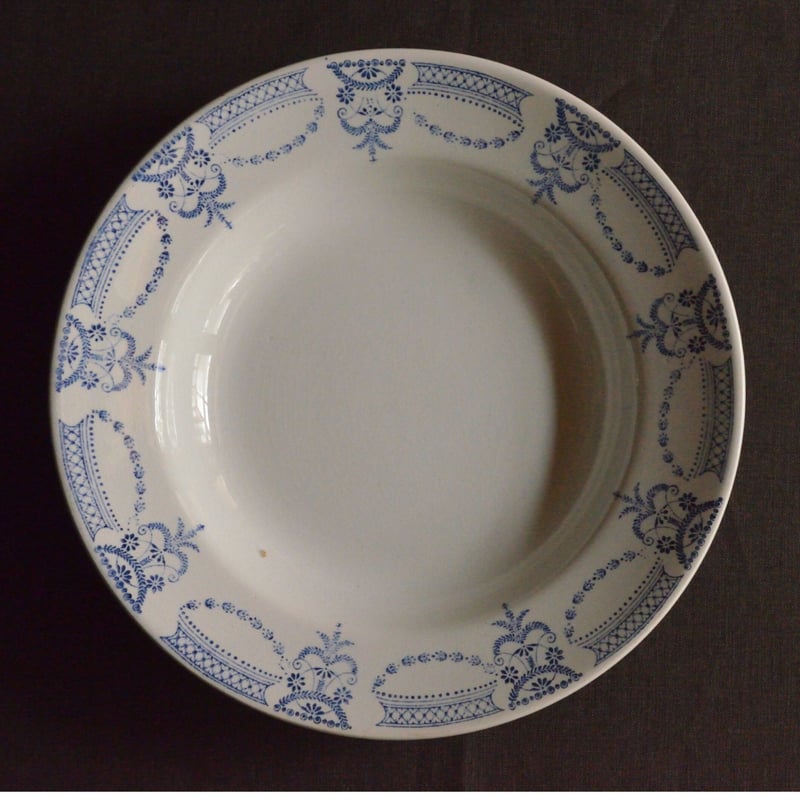 【mkuさま】Moulin des Loups ❀ 青色チェックプレート snowmkuさま】Moulin des Loups ❀ 青色チェックプレート