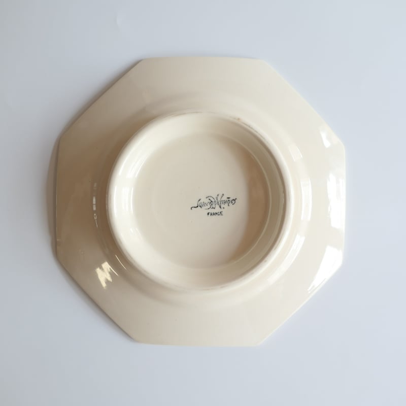 フランスアンティーク　サルグミンヌ　オクトゴナル　コンポティエ フランスアンティーク サルグミンヌ オクトゴナル コンポティエ