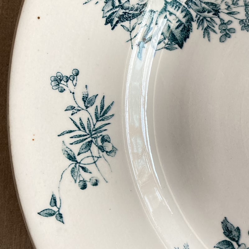 Longwy “Mignon” 小鳥と花のサービスプレート（φ29cm） | Reinette