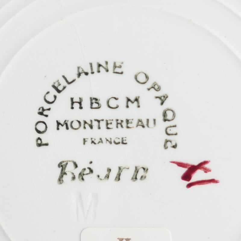 2枚セット クレイユモントロー HBCM NARCISSE (水仙）深皿 2枚