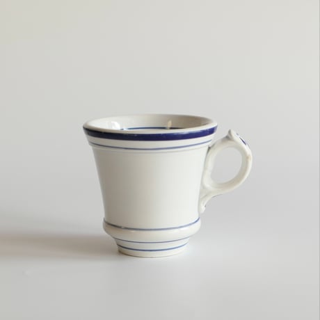 希少　19世紀　フランス　アンティーク　コーヒーカップ　白磁　ブリュロ　デミタス フランス製 アンティーク ブリュロ Brulot 純白のコーヒーカップ
